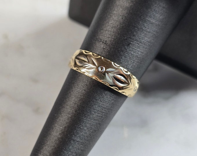 Womens Vintage Estate 14k Yellow Gold Ring 2.9g #E5691