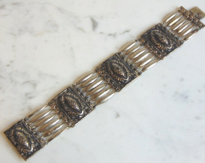 Womens Vintage Estate Sterling Silver Bracelet 78.6g E5682