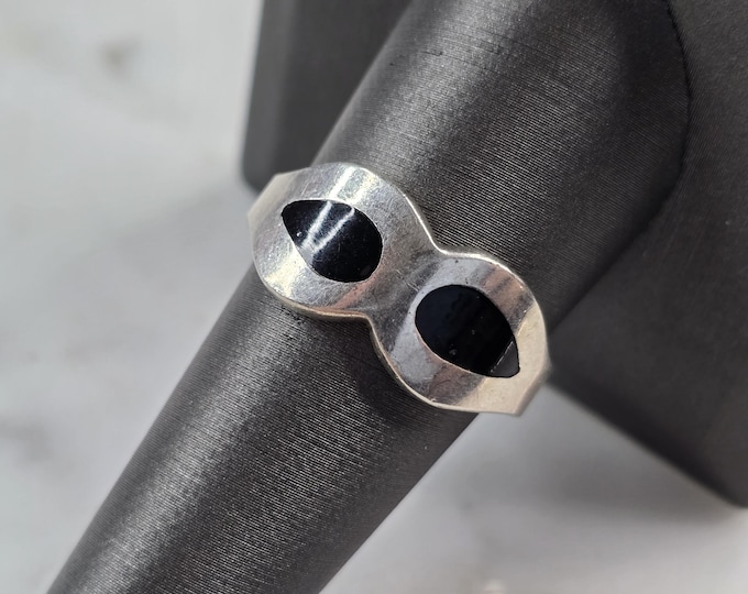 Womens Vintage Estate Sterling Silver Modernist Ring 6.6g E3754