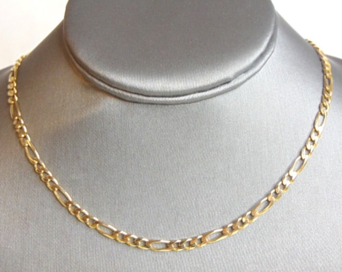 Womens Vintage Estate 14K Yellow Gold Chain Necklace 15.3g E4841