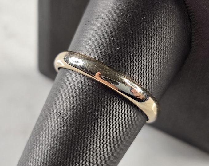 Mens Vintage Estate 14k Yellow Gold Orange Blossom Wedding Band Ring 3.4g E4754