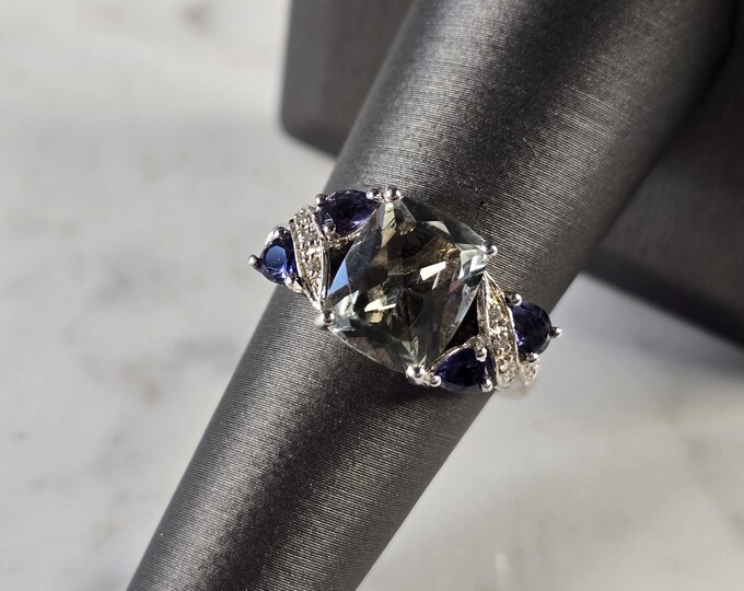 Womens Vintage Estate Sterling Silver Modernist Ring 3.6g E1768