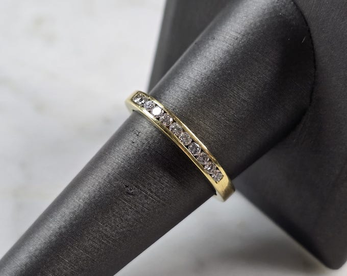 Womens Vintage Estate 18K Yellow Gold Diamond Tiffany & Co Ring, 4.2g E1954