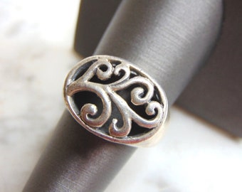 Womens Vintage Estate Sterling Silver Ring 7.0g E4746