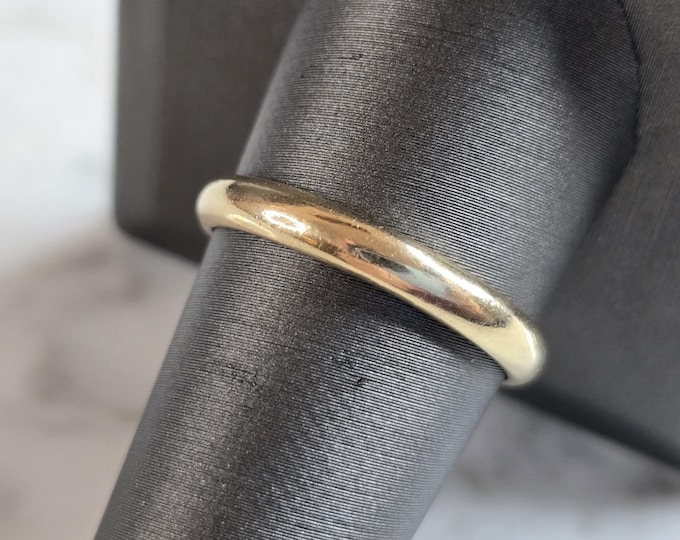 Mens Vintage Estate 10k Yellow Gold FG Wedding Band Ring 3.3g #E7413