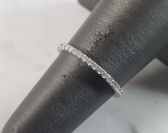 10 kt witgouden diamanten dames Vintage Estate, 1,0 g E5964