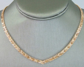 Womens Vintage Estate Sterling Silver Modernist Necklace 25.6g E2175
