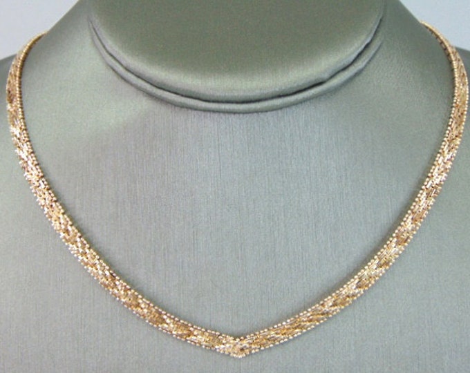 Womens Vintage Estate Sterling Silver Modernist Necklace 25.6g E2175