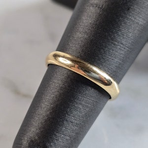 Womens Vintage Estate 14k Yellow Gold Tessler Wedding Band Ring 2.1g #E6037
