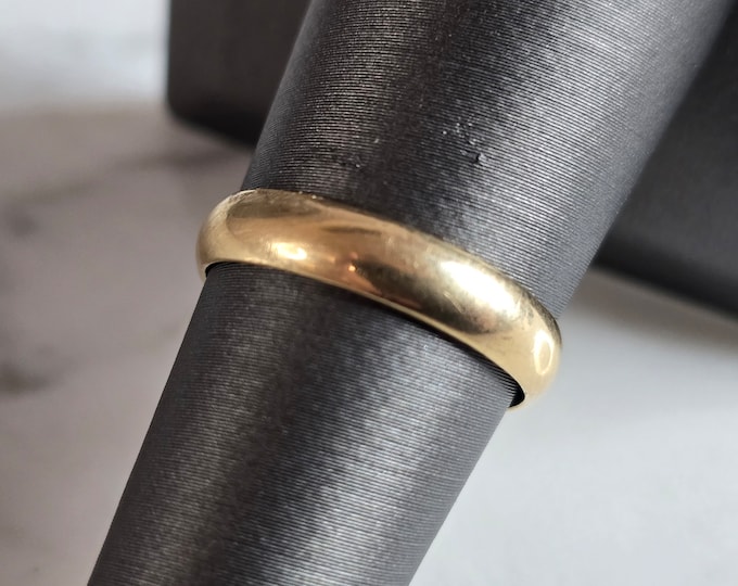 Womens Vintage Estate 14k Gold Tessler Weiss Wedding Ring Band, 2.7g E7105