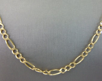 Vintage Estate 14K Yellow Gold Chain Link Necklace 19.8g E4173