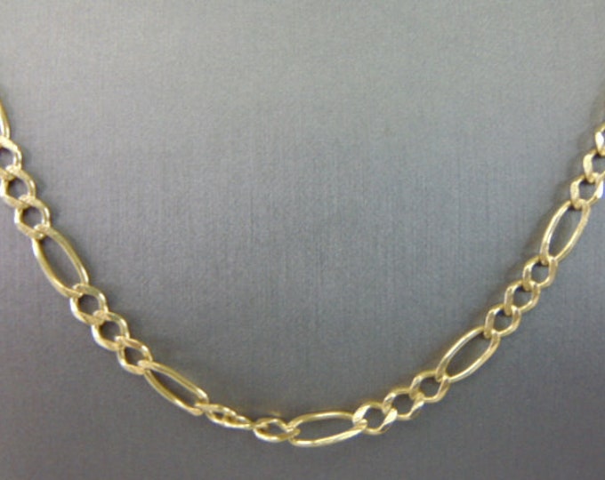 Vintage Estate 14K Yellow Gold Chain Link Necklace 19.8g E4173