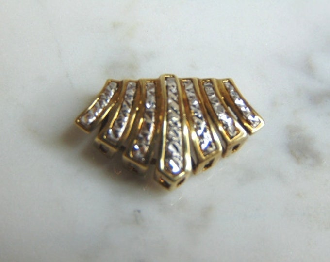 Womens Vintage Estate 10k Gold Slide Pendant 3.0g #E815