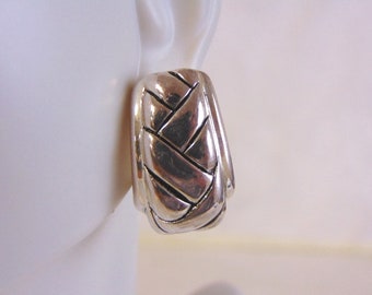 Womens Vintage Estate Sterling Silver Earrings 8.6g #E4084
