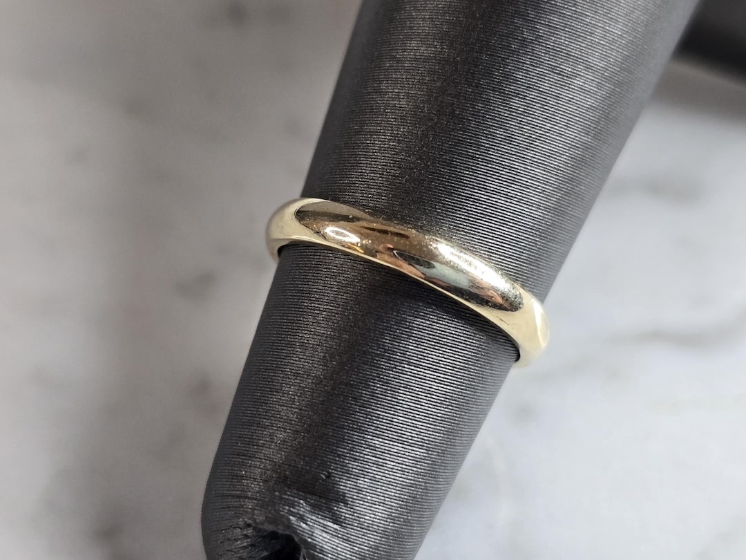 Womens Vintage Estate 14K Yellow Gold Band Wedding Ring 1.8g E5238 - Etsy