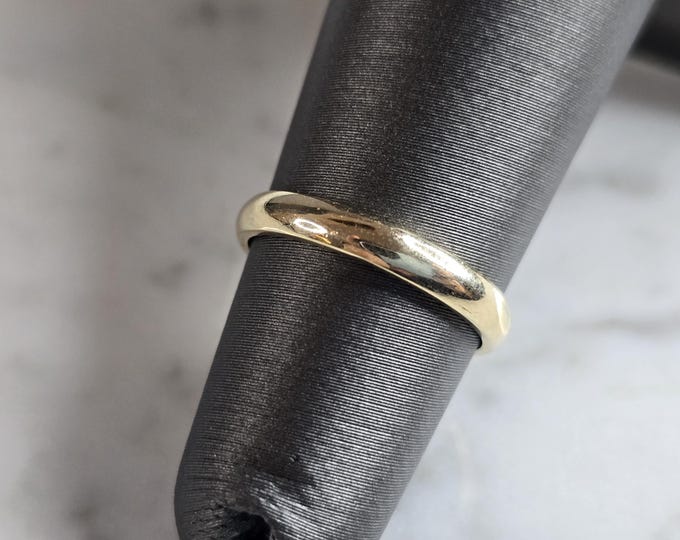 Womens Vintage Estate 14K Yellow Gold Band Wedding Ring 1.8g E5238