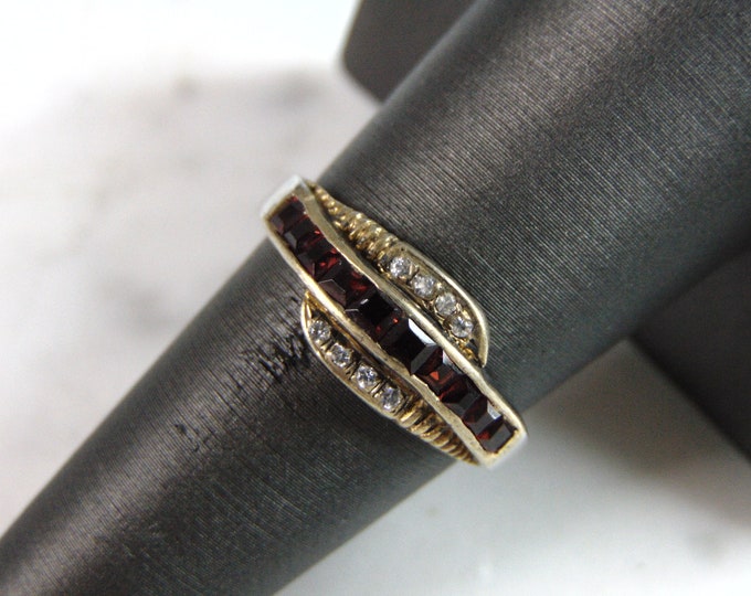 Womens Vintage Estate Sterling Silver Modernist Ring 2.8g E6080