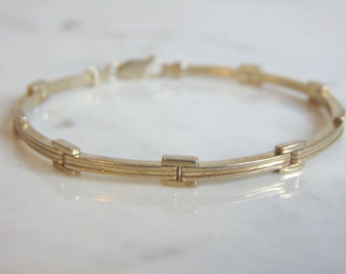 Womens Vintage Estate Sterling Silver Bracelet 9.7g E5592