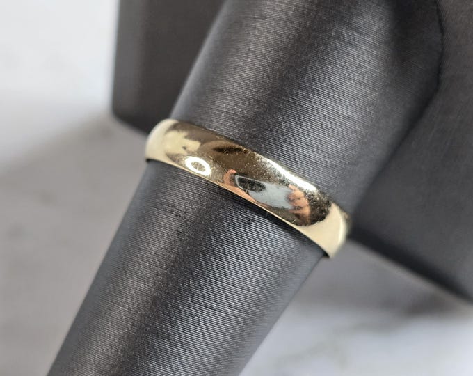 Mens Vintage Estate 14k Gold Tessler Weiss Wedding Ring Band, 2.1g E5458