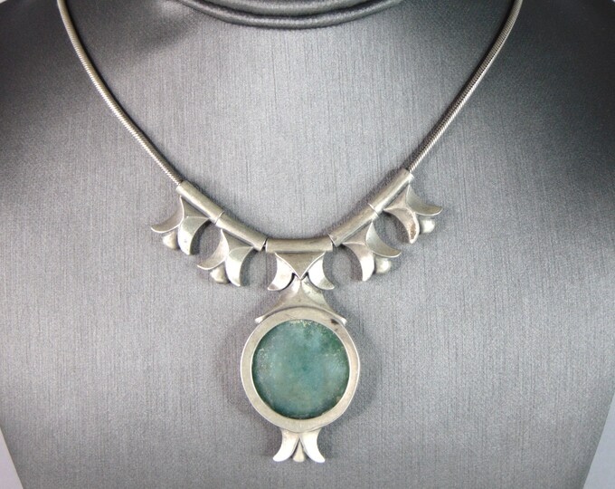 Womens Vintage Estate Sterling Silver Weishoff Necklace W/ Pendant 40.3g E1311