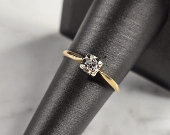 Womens Vintage Estate 10k Gold Harley Davidson Motorcycle Diamond