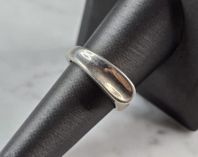 Womens Vintage Estate Sterling Silver Modernist Ring 6.6g #E1682