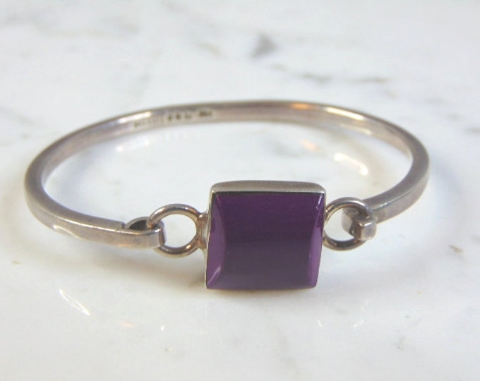 Lovely Womens Vintage Estate Sterling Silver Bangle Bracelet 25.7g E2005