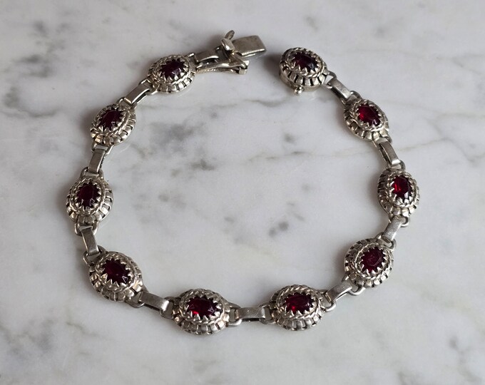 Womens Vintage Estate Sterling Silver Bracelet 13.8g E7543