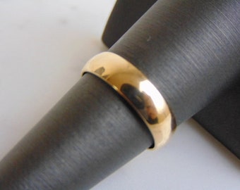vintage Estate 14k Yellow Gold Wedding Band 3.9g #E2193