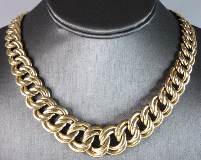 Heavy Vintage Estate 14K Yellow Gold Chain Necklace 59.9g E3129