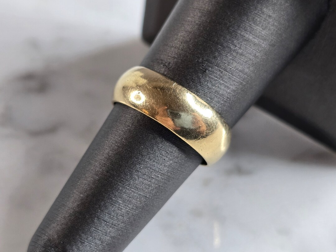 Womens Vintage Estate 14k Yellow Gold Wedding Band Ring 5.9g E7883 - Etsy