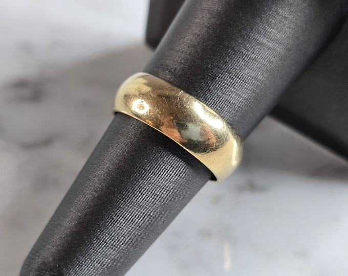 Womens Vintage Estate 14k Yellow Gold Wedding Band Ring 5.9g E7883