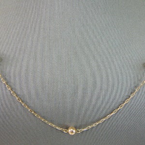 Womens Vintage Estate 10K Gold Necklace 4.2g E4252