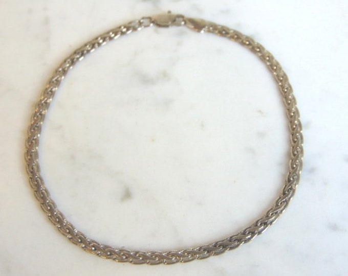 Womens Vintage Estate Sterling Silver Bracelet 8.0g E5559