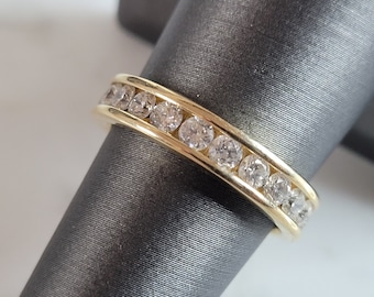 Womens Vintage Estate 14K Yellow Gold Diamond Ring 5.0g E6953