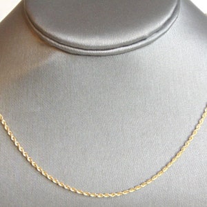 Womens Vintage Estate 14K Yellow Gold Chain Necklace 6.1g E4842