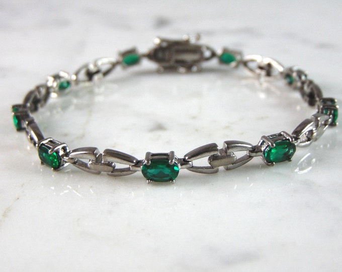 Womens Vintage Estate Sterling Silver Modernist Bracelet 9.4g E3455