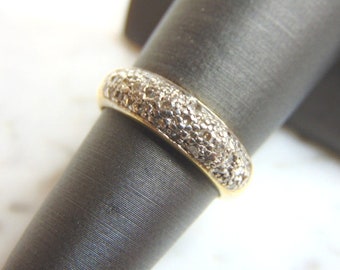 Womens Vintage Estate 14K Yellow Gold Diamond Cluster Ring 4.0g E2984