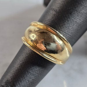 Womens Vintage Estate 14k Yellow Gold Band Ring 4.5g #E7884