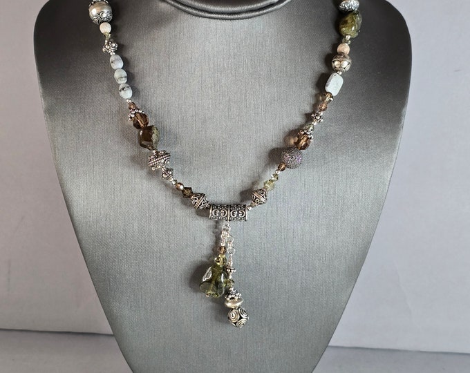 Womens Vintage Estate Sterling Silver Modernist Tres Jolie Necklace 46.5g E7542