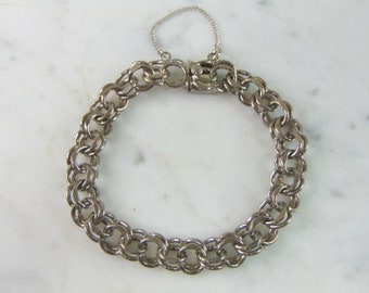 Womens Vintage Estate Sterling Silver Bracelet 25.9g E5030