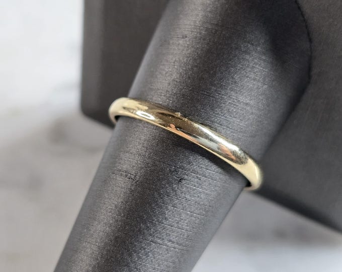Mens Vintage Estate 14K Yellow Gold Artcarved Wedding Band Ring 2.1g #E5468