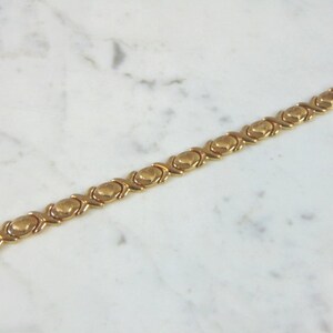 Womens Vintage Estate 10K Yellow Gold Heart Bracelet, 13.4g E1699
