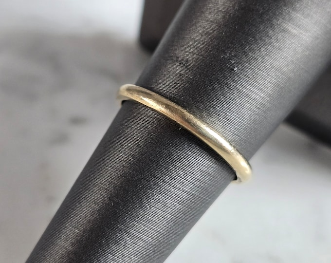 Womens Vintage Estate 14k Yellow Gold Wedding Ring Band, 1.9g E7465