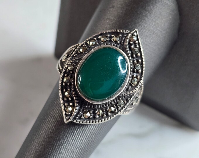 Womens Vintage Estate Sterling Silver Modernist Ring 6.7g E7339