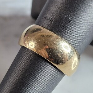 Womens Vintage Estate 14k Yellow Gold Wedding Band Ring 6.0g E4907