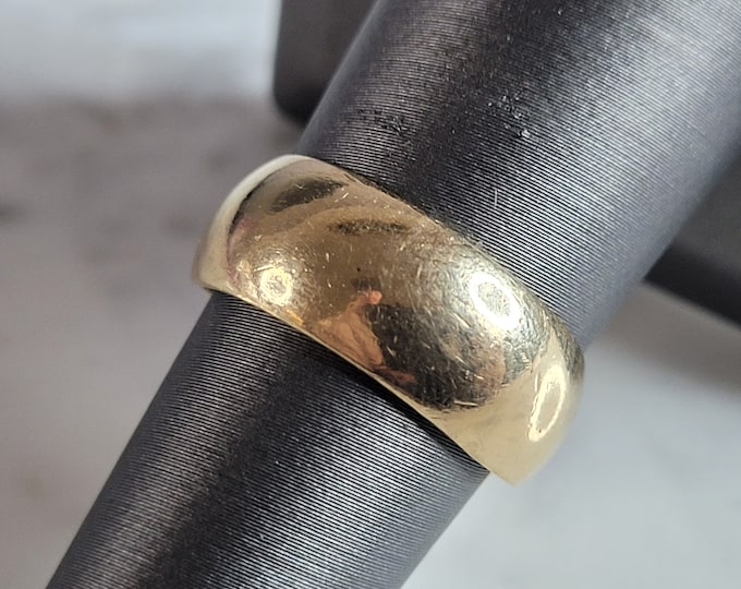 Womens Vintage Estate 14k Yellow Gold Wedding Band Ring 6.0g E4907