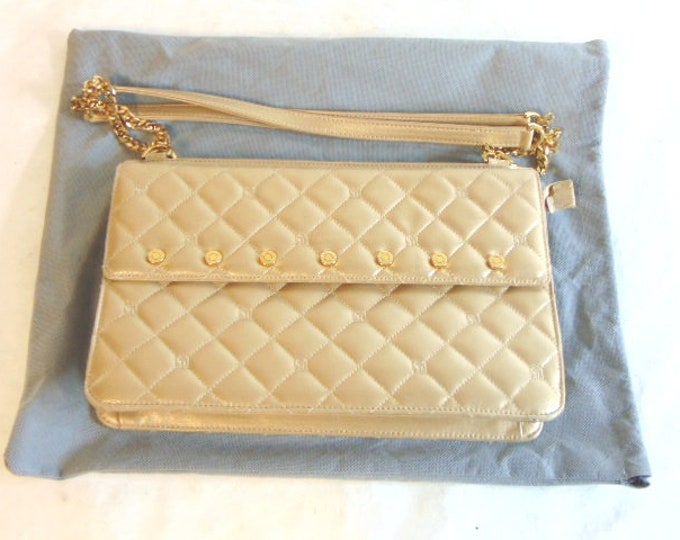 Womens Vintage St. Johns Collection Italian Leather Hand Bag Purse