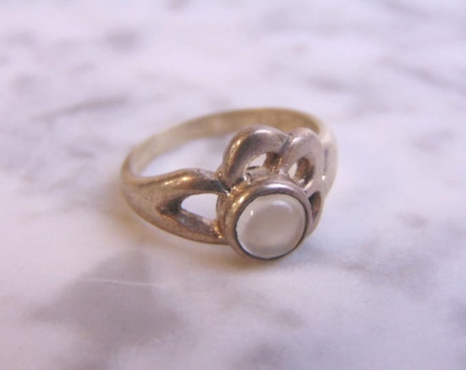 Womens Vintage Estate Sterling Silver Modernist Ring 3.7g #E2853