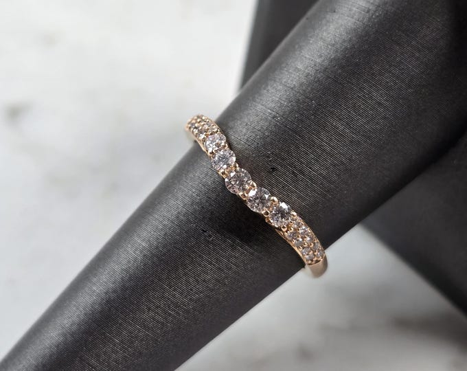Womens Vintage Estate 14K Yellow Gold Diamond Ring 2.3g E5584
